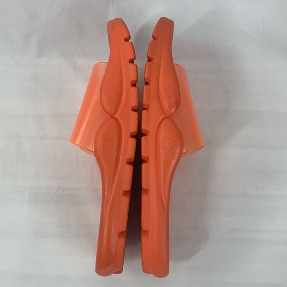 Urban Outfitters Jelly Pool Slides - Orange, Size 7/EU38 - Picture 5 of 7